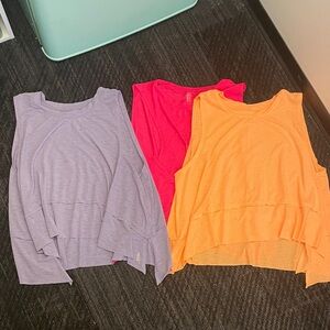 FP Movement by Free People Lavender, Pink, and Orange Tank Tops
